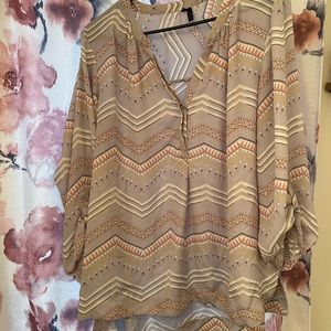 XXL Maurices 3/4 sleeve blouse